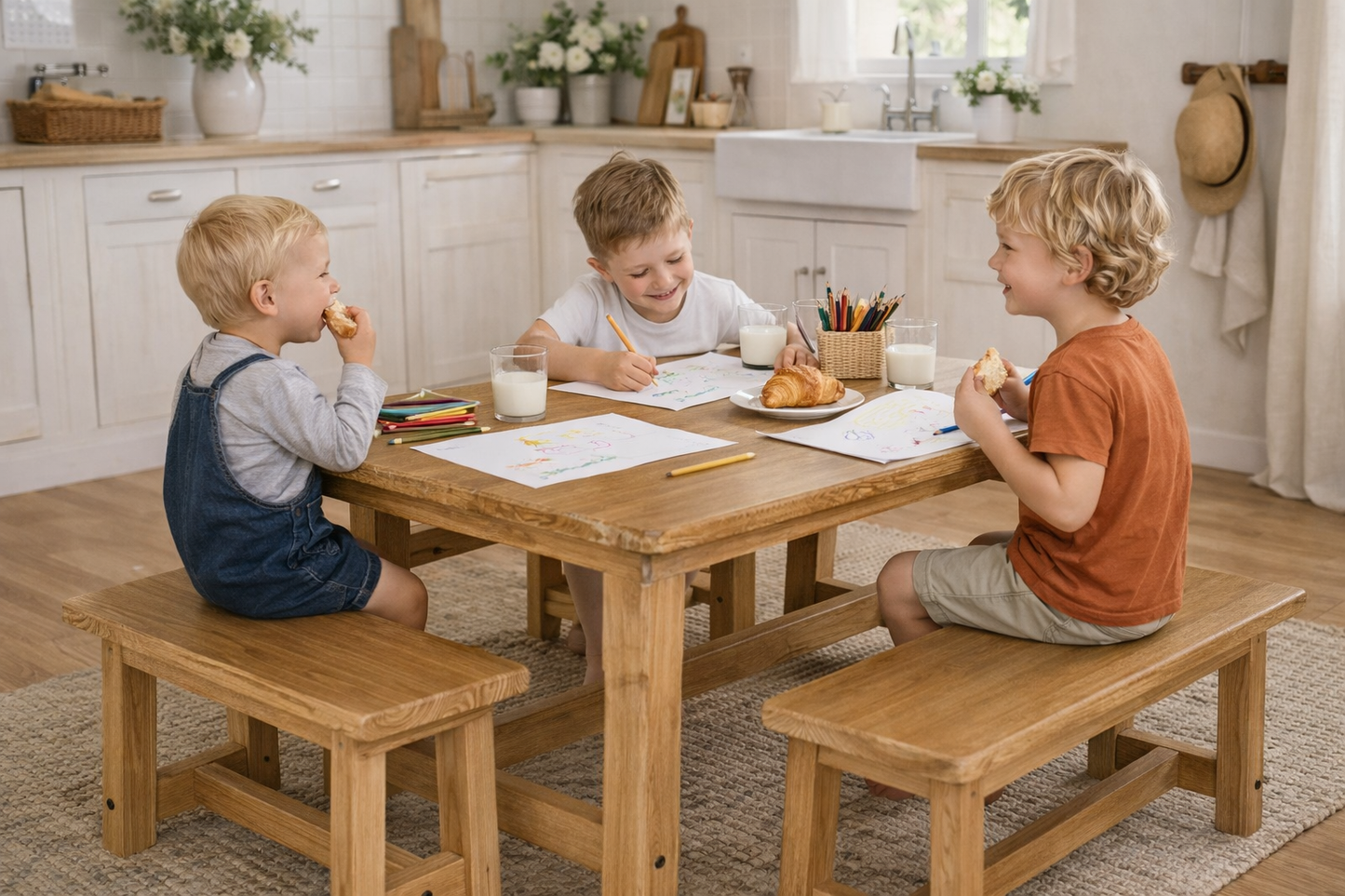 Kids Molly Table and Bench Set